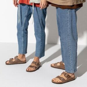 Birkenstock Arizona Soft Bed Sandals in Tan